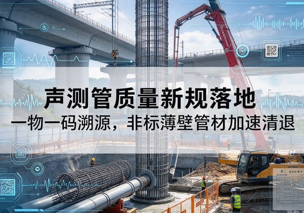 秦皇岛声测管质量新规落地，一物一码溯源，非标薄壁管材加速清退