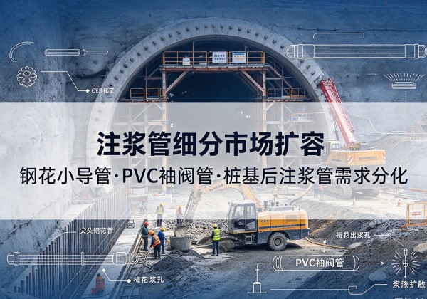 秦皇岛注浆管细分市场扩容，隧道钢花小导管、PVC 袖阀管、桩基后注浆管需求分化